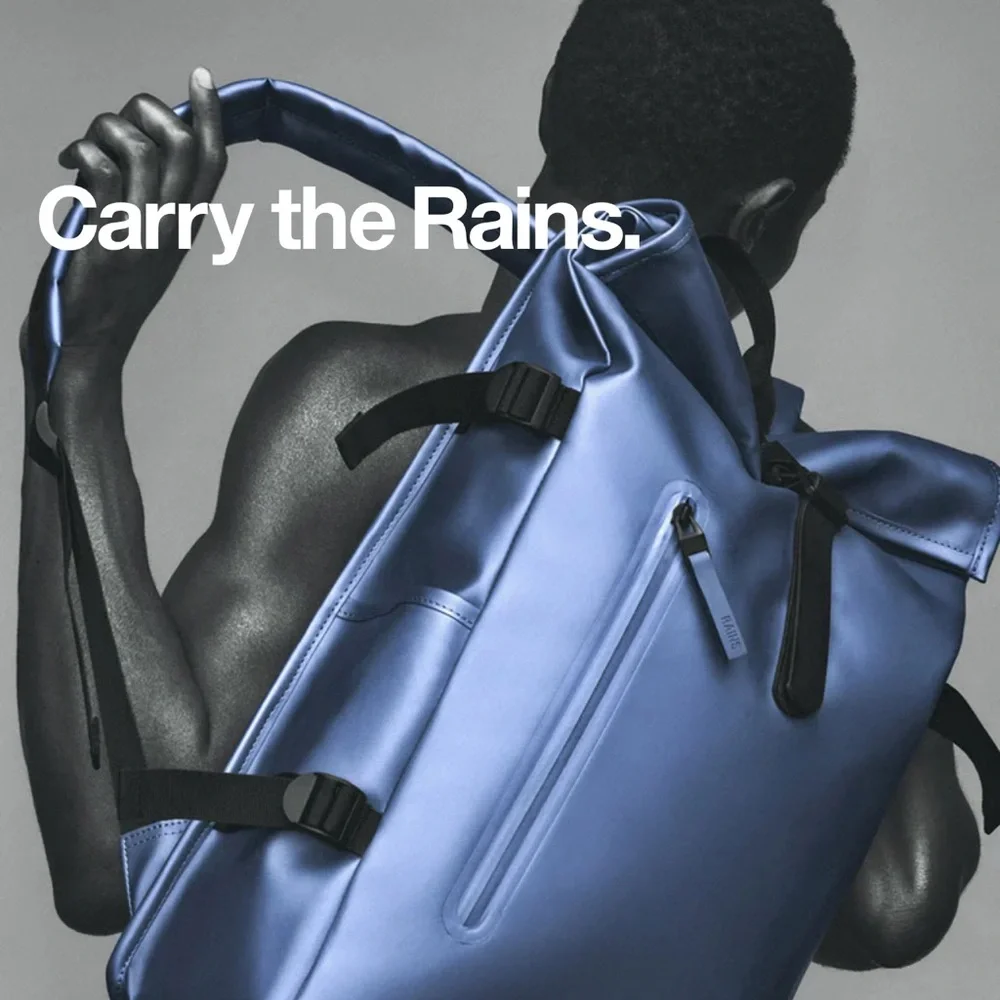 Rains Backpacks! College campuses perfect for long walks.  Men and women